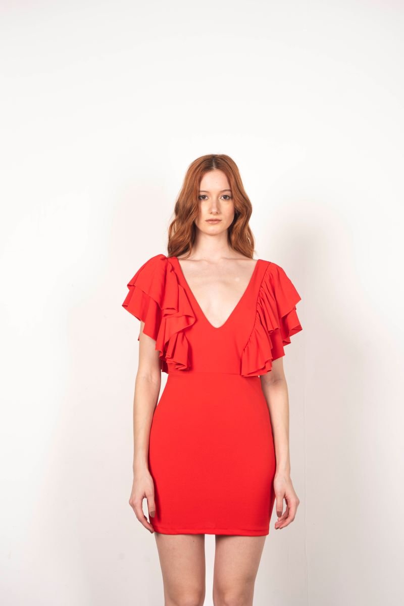 L209 Vestido crepe princesa