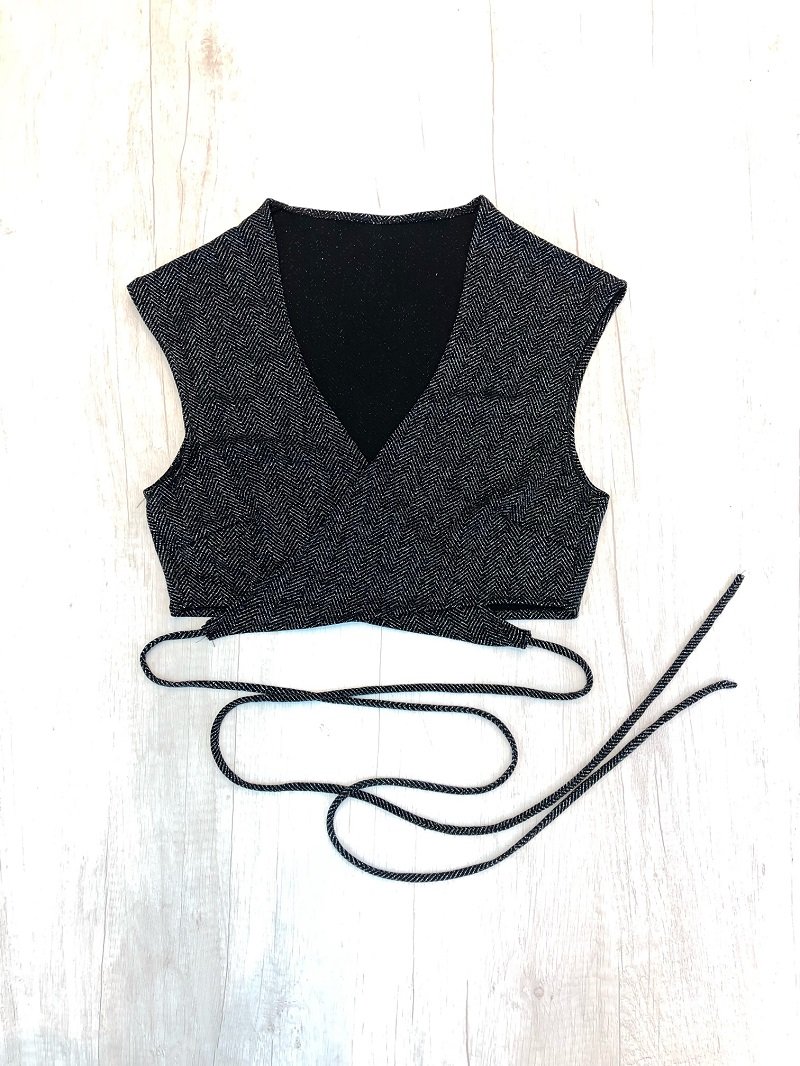 L266 Top lurex tira larga Brooklyn