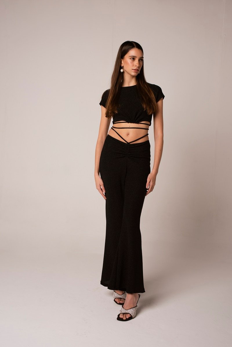 L333 Pantalones Lurex Cindy