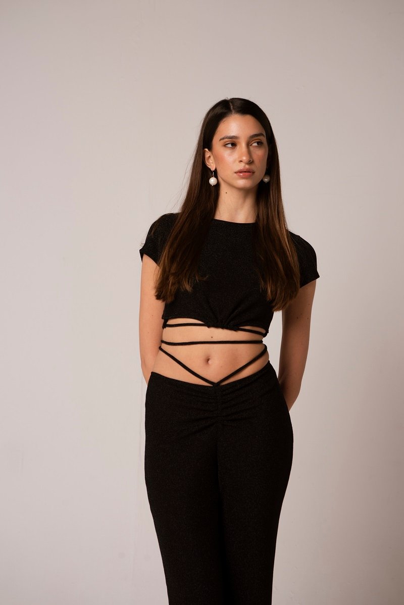 L334 RemeraLurex Taylor c/tira larga