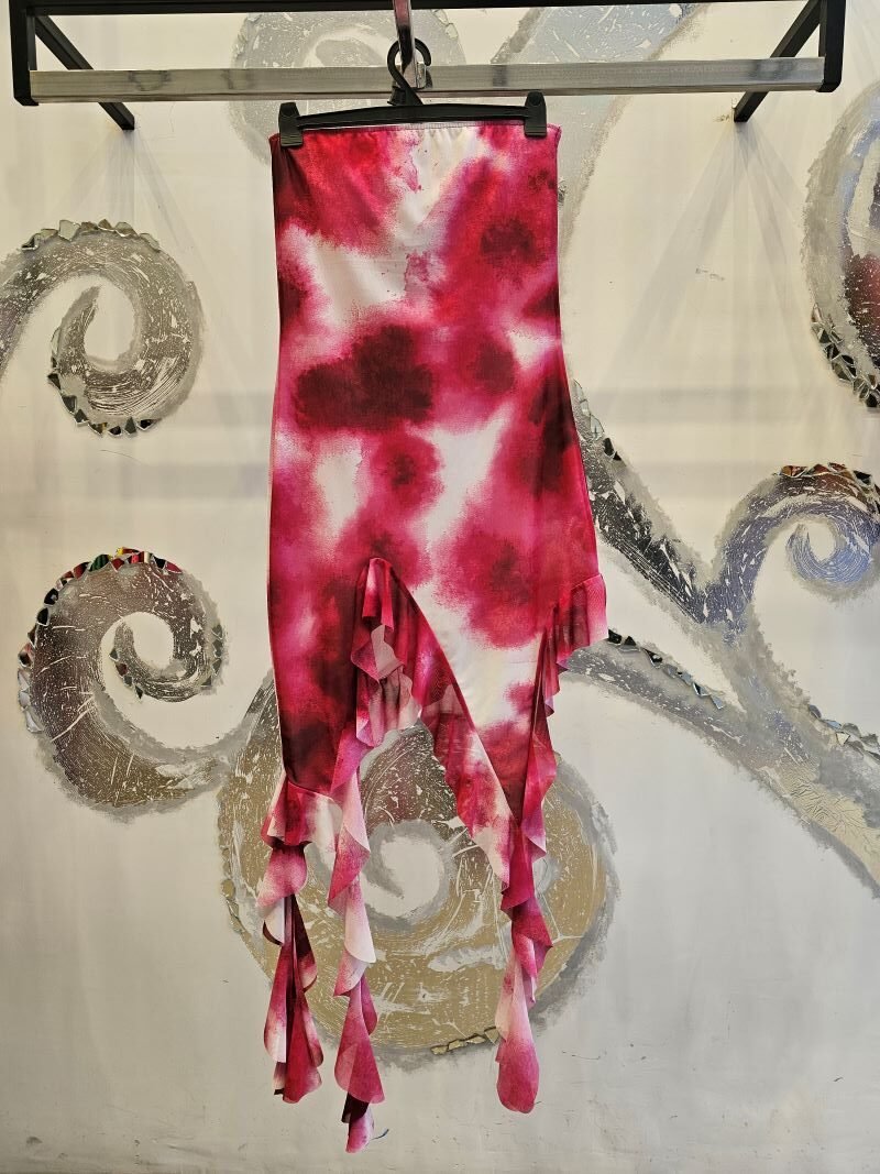 L482 Vestido tul estampado Milano