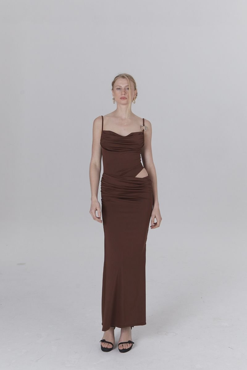L552 Vestido largo Hebilla Estambul