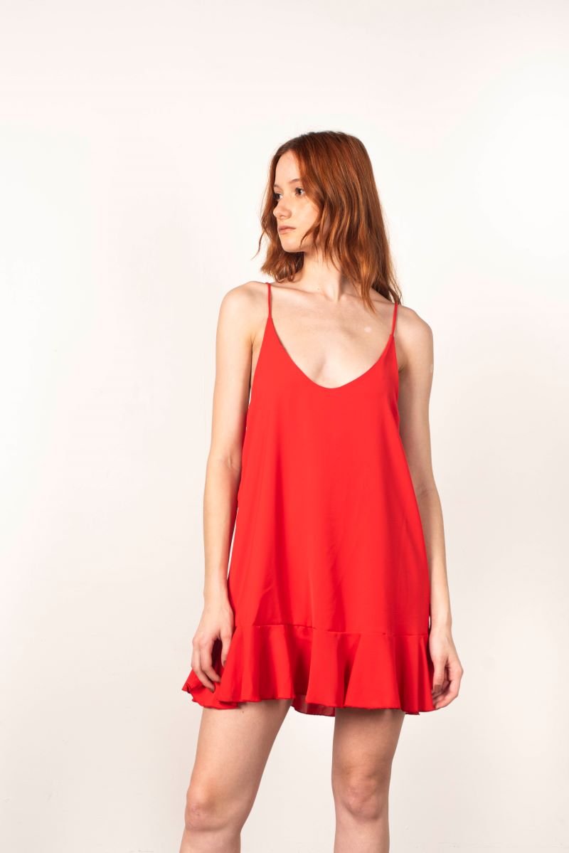M633 Vestido Karina Audi volado